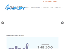 Tablet Screenshot of groupeamplify.com